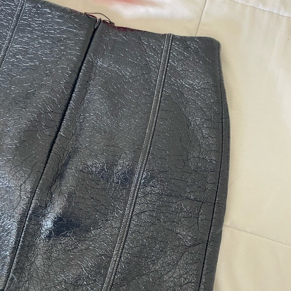 Ba&sh Vera crinkle patent mini skirt NWOT - Picture 9 of 12